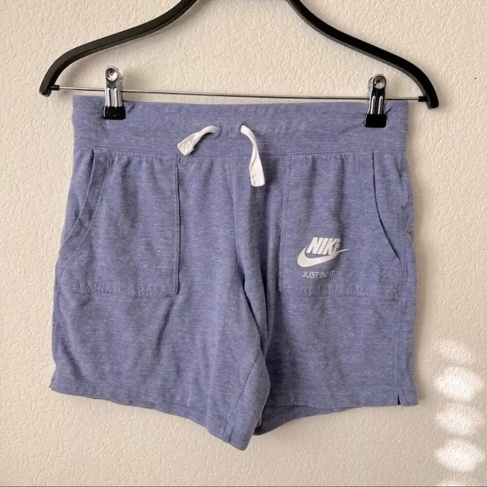 The Nike Sportswear Vintage Girls' Shorts heathered periwinkle purple blue